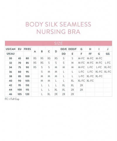 Body Silk Seamless Full Cup Nursing Bra White $21.67 Bras