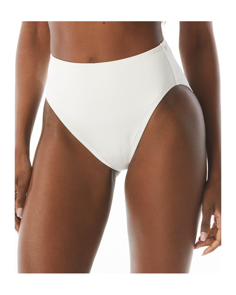 High Waist Bikini Bottoms White $35.20 Swimsuits