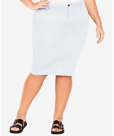 Plus Size Reese Stretch Skirts Sky $28.29 Skirts