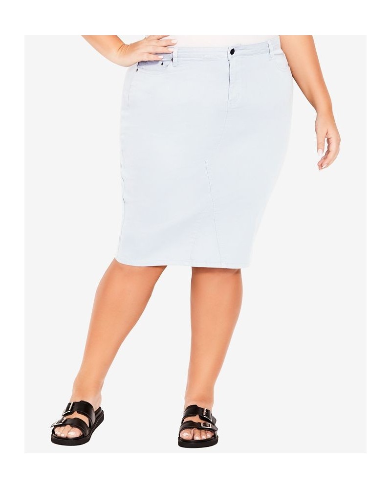 Plus Size Reese Stretch Skirts Sky $28.29 Skirts