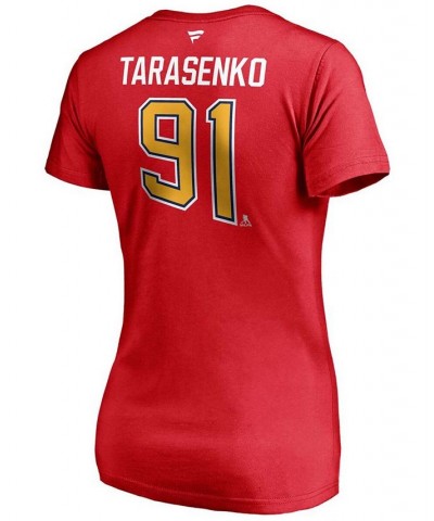 Women's Vladimir Tarasenko Red St. Louis Blues 2020/21 Special Edition Authentic Stack Name Number V-Neck T-shirt Red $22.67 ...