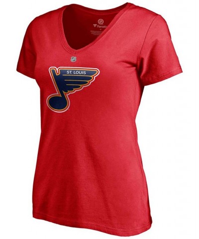 Women's Vladimir Tarasenko Red St. Louis Blues 2020/21 Special Edition Authentic Stack Name Number V-Neck T-shirt Red $22.67 ...