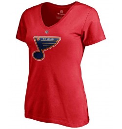 Women's Vladimir Tarasenko Red St. Louis Blues 2020/21 Special Edition Authentic Stack Name Number V-Neck T-shirt Red $22.67 ...