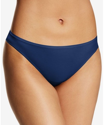 Women's Cotton Comfort Thong Underwear DMCOBK Team Navy $8.75 Panty