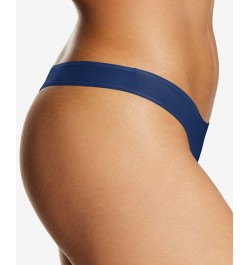 Women's Cotton Comfort Thong Underwear DMCOBK Team Navy $8.75 Panty