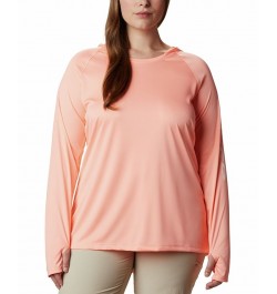 Plus Size PFG Hoodie Tidal Tee Active Top Orange $28.05 Sweatshirts