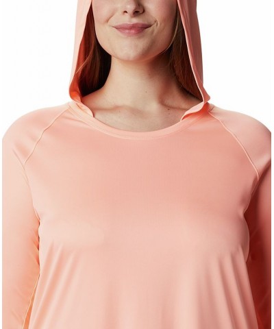 Plus Size PFG Hoodie Tidal Tee Active Top Orange $28.05 Sweatshirts