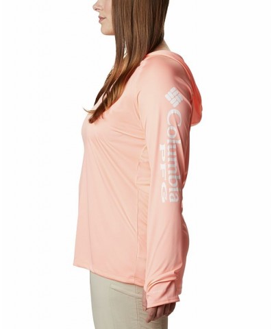 Plus Size PFG Hoodie Tidal Tee Active Top Orange $28.05 Sweatshirts