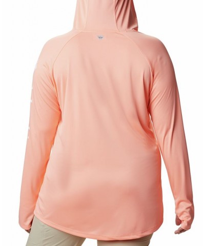 Plus Size PFG Hoodie Tidal Tee Active Top Orange $28.05 Sweatshirts