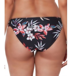 Floral-Print Hipster Bikini Bottoms Black Multi $14.35 Swimsuits