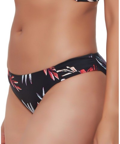 Floral-Print Hipster Bikini Bottoms Black Multi $14.35 Swimsuits