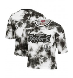 Women's Black White Toronto Raptors Hardwood Classics Tie-Dye Cropped T-shirt Black, White $36.00 Tops