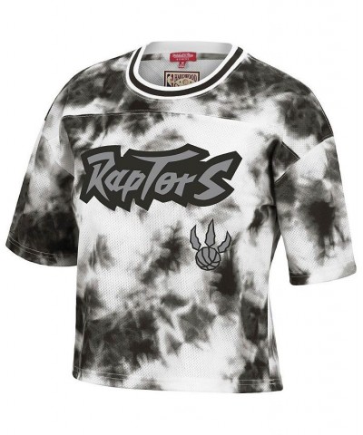 Women's Black White Toronto Raptors Hardwood Classics Tie-Dye Cropped T-shirt Black, White $36.00 Tops