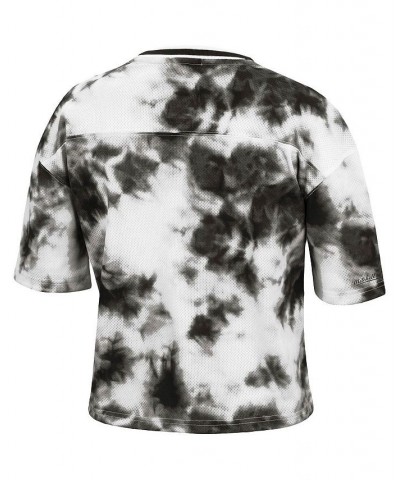 Women's Black White Toronto Raptors Hardwood Classics Tie-Dye Cropped T-shirt Black, White $36.00 Tops