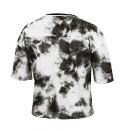 Women's Black White Toronto Raptors Hardwood Classics Tie-Dye Cropped T-shirt Black, White $36.00 Tops