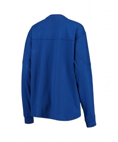 Women's Royal Delaware Fightin' Blue Hens Edith Long Sleeve T-shirt Royal $33.59 Tops