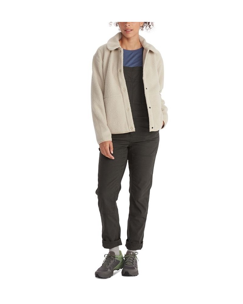 Women's Aros Fleece Jacket Tan/Beige $40.95 Jackets