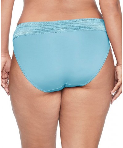 Warners No Pinching No Problems Dig-Free Comfort Waist with Lace Microfiber Hi-Cut 5109 Blue Moon $9.41 Panty