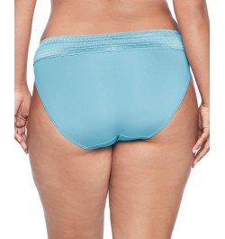 Warners No Pinching No Problems Dig-Free Comfort Waist with Lace Microfiber Hi-Cut 5109 Blue Moon $9.41 Panty