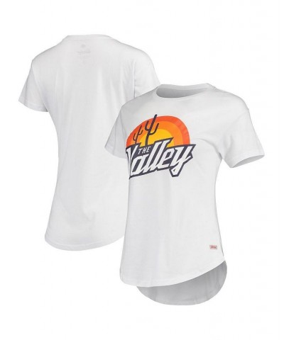 Women's White Phoenix Suns The Valley City Edition Phoebe Tri-Blend T-shirt White $29.49 Tops