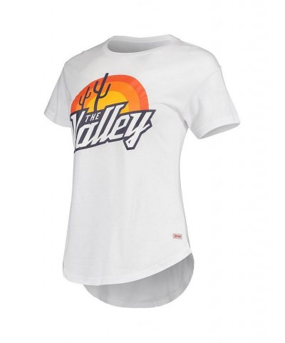 Women's White Phoenix Suns The Valley City Edition Phoebe Tri-Blend T-shirt White $29.49 Tops