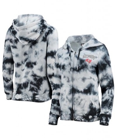 Women's Black Tampa Bay Buccaneers Tie-Dye Fleece Full-Zip Hoodie Black $28.98 Sweatshirts