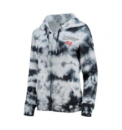 Women's Black Tampa Bay Buccaneers Tie-Dye Fleece Full-Zip Hoodie Black $28.98 Sweatshirts