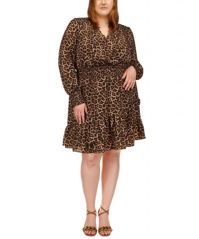 Plus Size Julia Smocked Waist Animal-Print Dress Nubian Julia Dress $52.32 Dresses