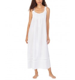 Cotton Dobby Stripe Nightgown White $46.00 Sleepwear