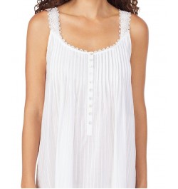 Cotton Dobby Stripe Nightgown White $46.00 Sleepwear