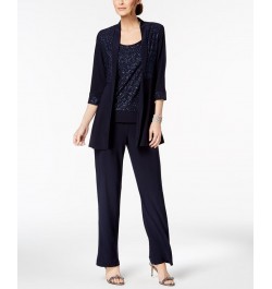 Glitter-Print Pantsuit Navy $51.17 Outfits