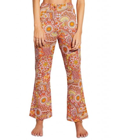 x Smiley Juniors' So Trippy Printed Flare-Leg Pants Multi $28.79 Pants