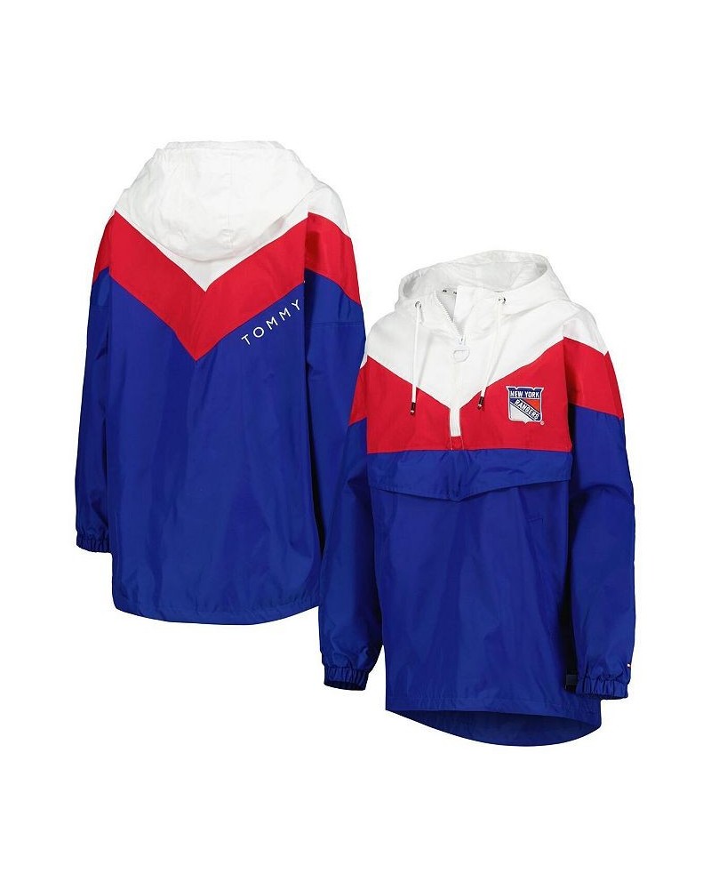 Women's Blue Red New York Rangers Staci Half-Zip Windbreaker Jacket Blue, Red $47.56 Jackets