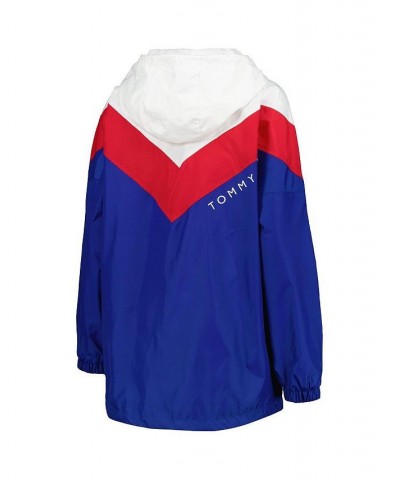 Women's Blue Red New York Rangers Staci Half-Zip Windbreaker Jacket Blue, Red $47.56 Jackets