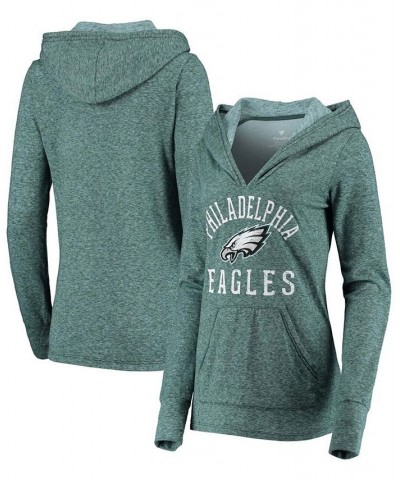 Women's Midnight Green Philadelphia Eagles Doubleface Slub Pullover Hoodie Green $45.04 Sweatshirts