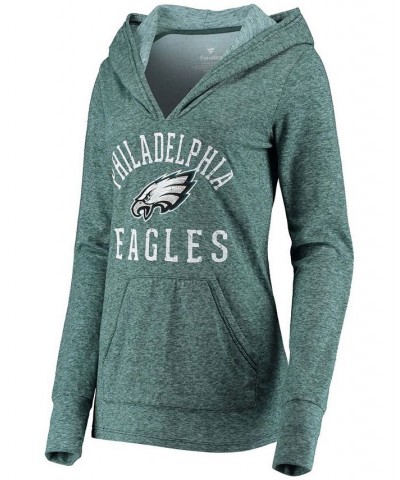 Women's Midnight Green Philadelphia Eagles Doubleface Slub Pullover Hoodie Green $45.04 Sweatshirts