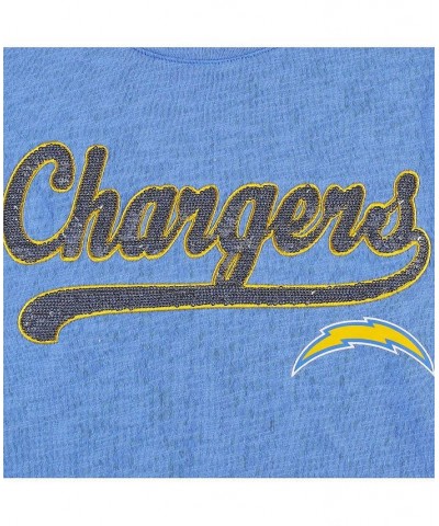 Women's Powder Blue Los Angeles Chargers Justine Long Sleeve Tunic T-shirt Powder Blue $39.41 Tops