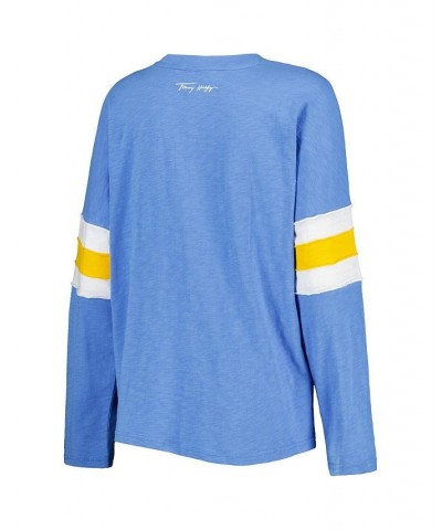 Women's Powder Blue Los Angeles Chargers Justine Long Sleeve Tunic T-shirt Powder Blue $39.41 Tops