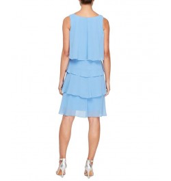 Tiered Chiffon Dress Bright Peri $39.24 Dresses