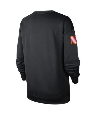 Women's Black Texas Longhorns Military-Inspired Appreciation Therma Performance All-Time Pullover Sweatshirt Black $32.25 Swe...