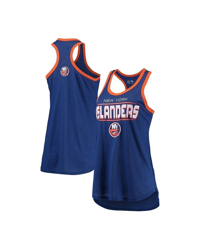 Women's Royal New York Islanders Showdown Slub Racerback Tank Top Royal $14.00 Tops