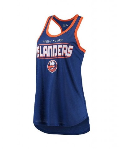 Women's Royal New York Islanders Showdown Slub Racerback Tank Top Royal $14.00 Tops