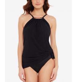 Parker Underwire Allover Slimming Swimdress Black $88.36 Swimsuits