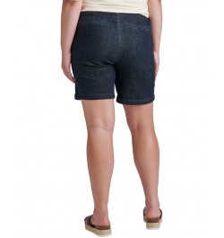 Plus Size Maddie Mid Rise 8" Pull-On Shorts Adriatic Blue $20.68 Shorts