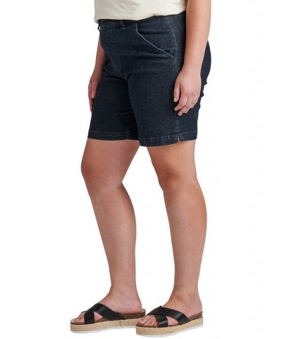 Plus Size Maddie Mid Rise 8" Pull-On Shorts Adriatic Blue $20.68 Shorts