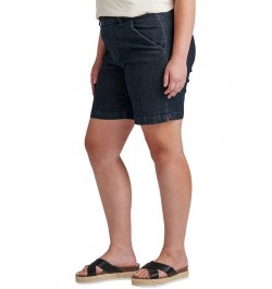 Plus Size Maddie Mid Rise 8" Pull-On Shorts Adriatic Blue $20.68 Shorts