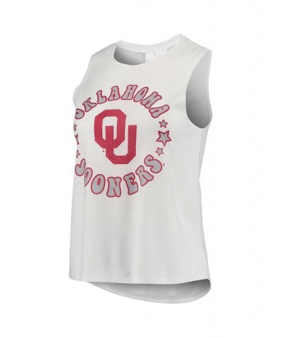 Women's Crimson White Oklahoma Sooners Ultimate Flannel Tank Top and Shorts Sleep Set Crimson, White $27.30 Pajama