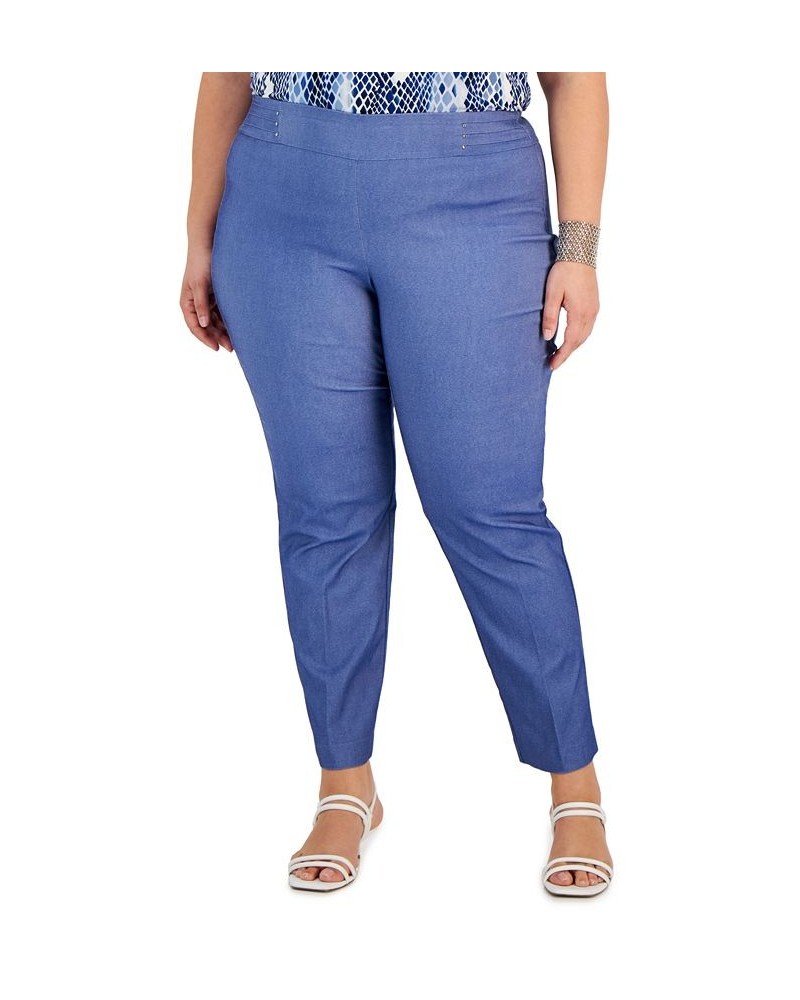 Plus Size Tummy Control Pull-On Slim-Leg Pants Hudson $16.22 Pants