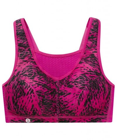 Women's Plus Size Sport Elite Performance Camisole Bra Fuchsia Print $25.46 Bras