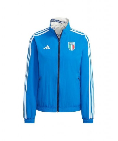 Women's Blue Italy National Team Anthem Reversible Full-Zip Jacket Blue $54.00 Jackets